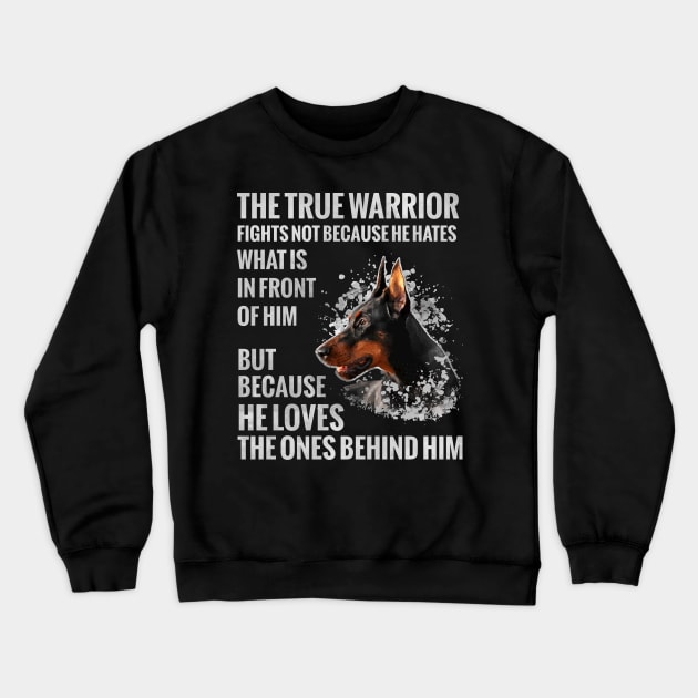 Doberman Pinscher - Dobermann Crewneck Sweatshirt by Nartissima